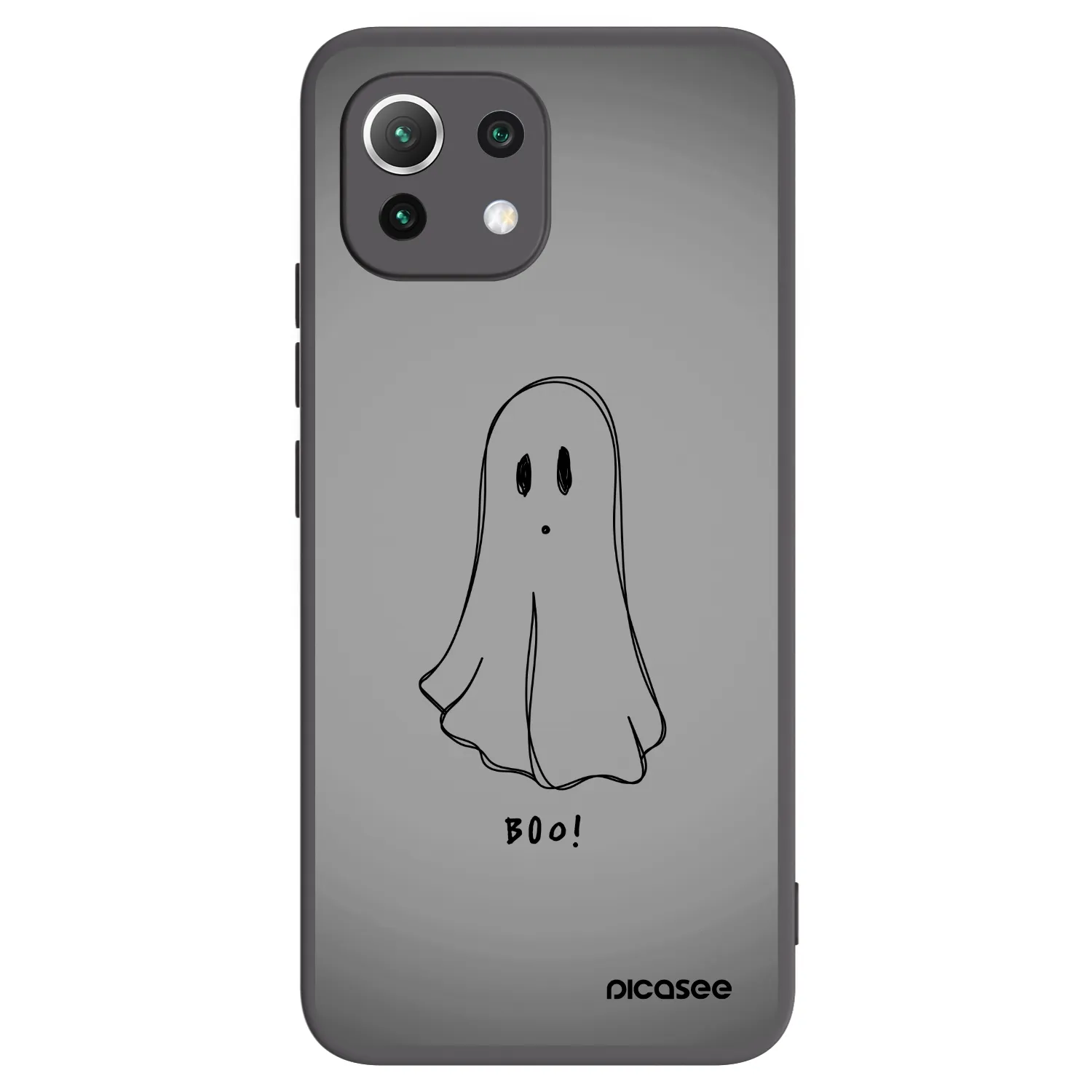 Picasee silikonový černý obal pro Xiaomi 11 Lite 5G NE - Ghost