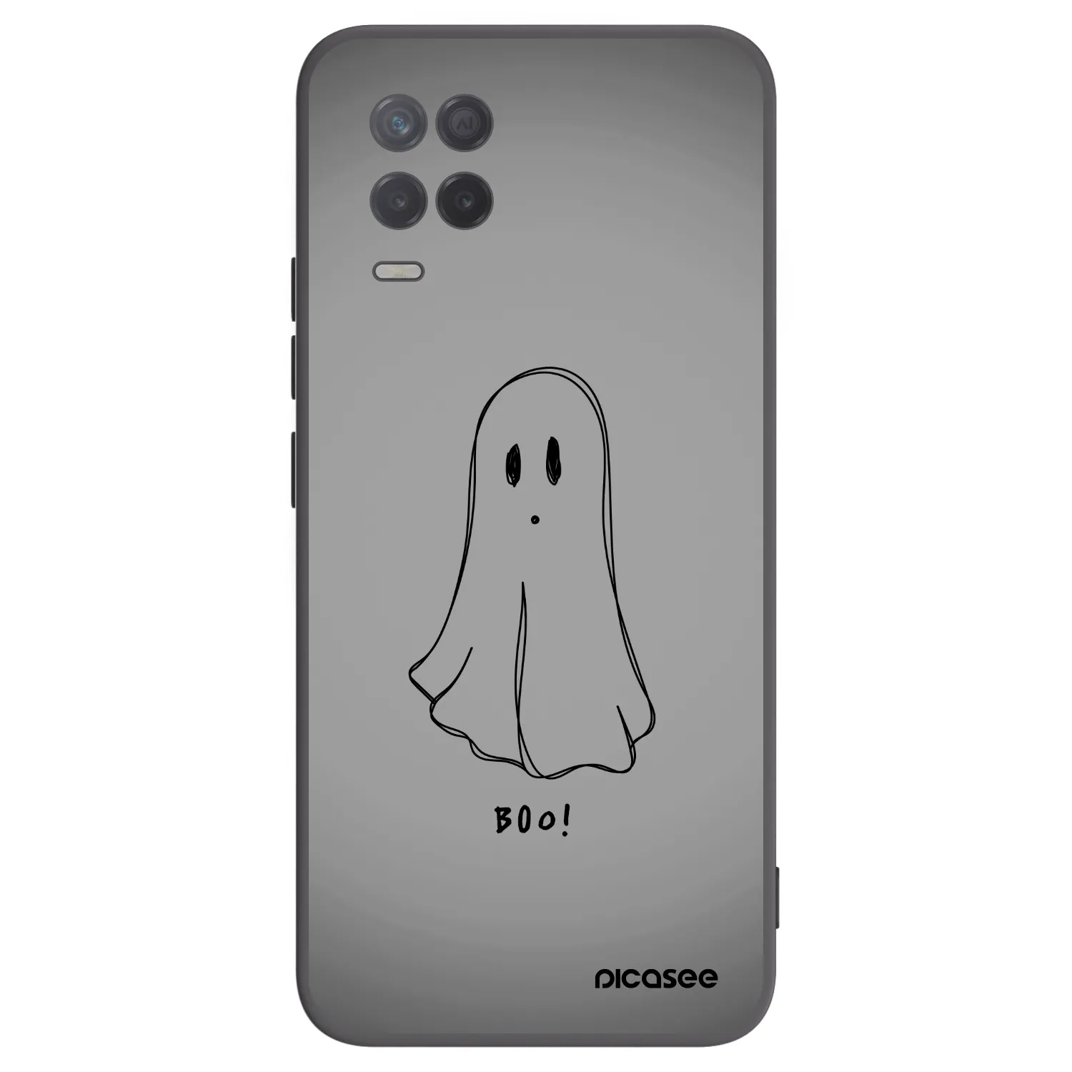 Picasee silikonový černý obal pro Realme 8 5G - Ghost
