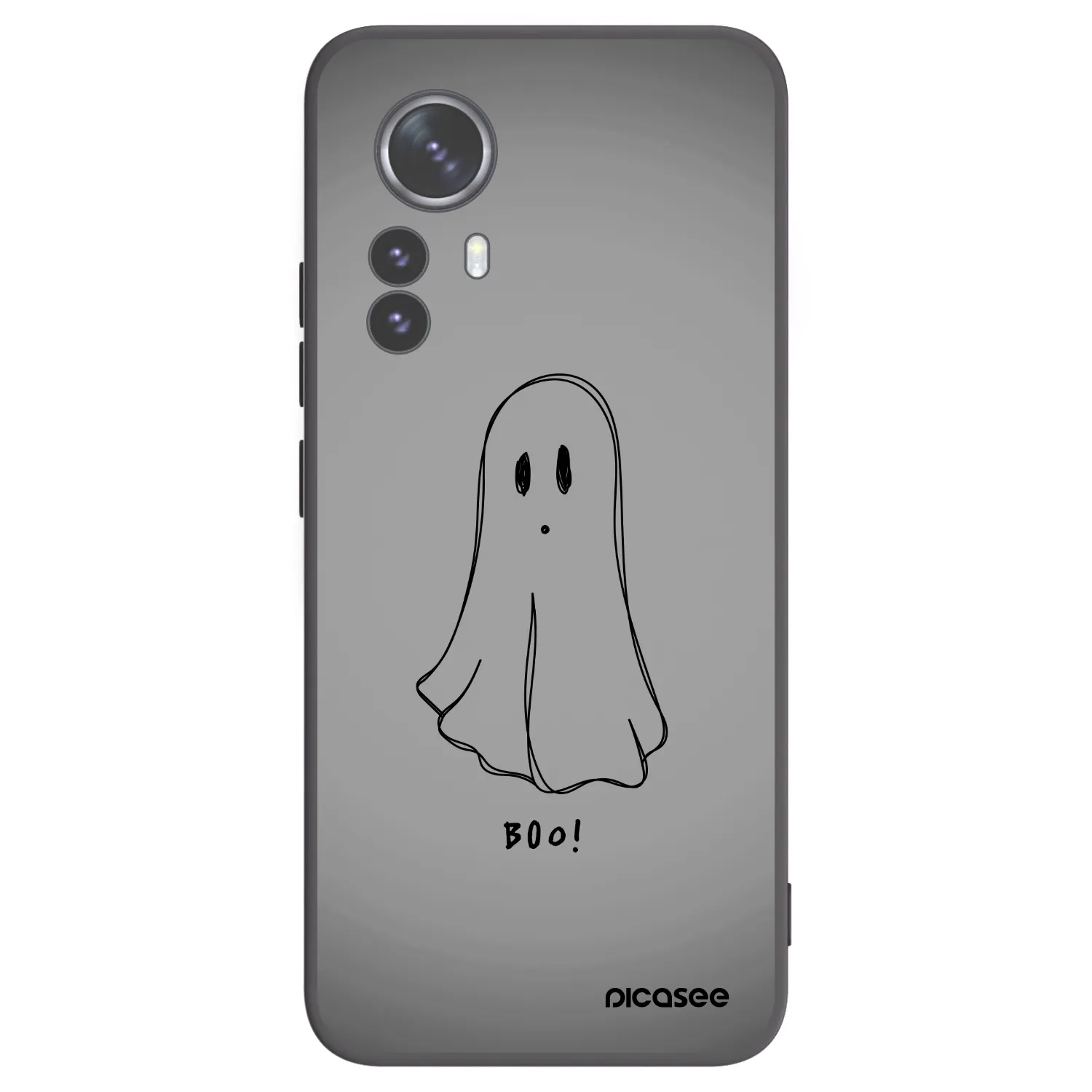 Picasee silikonový černý obal pro Xiaomi 12 Pro - Ghost