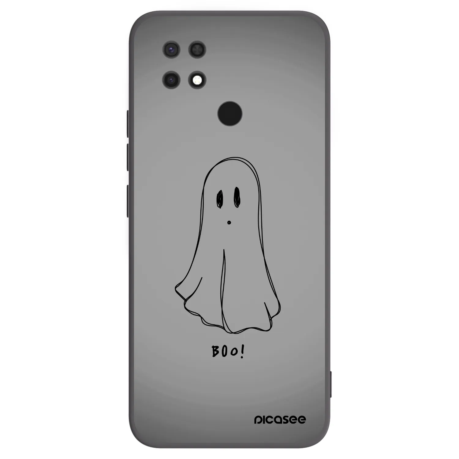 Picasee silikonový černý obal pro Xiaomi Redmi 10C - Ghost