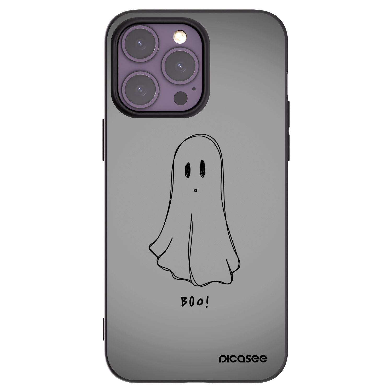 Picasee silikonový černý obal pro Apple iPhone 14 Pro Max - Ghost