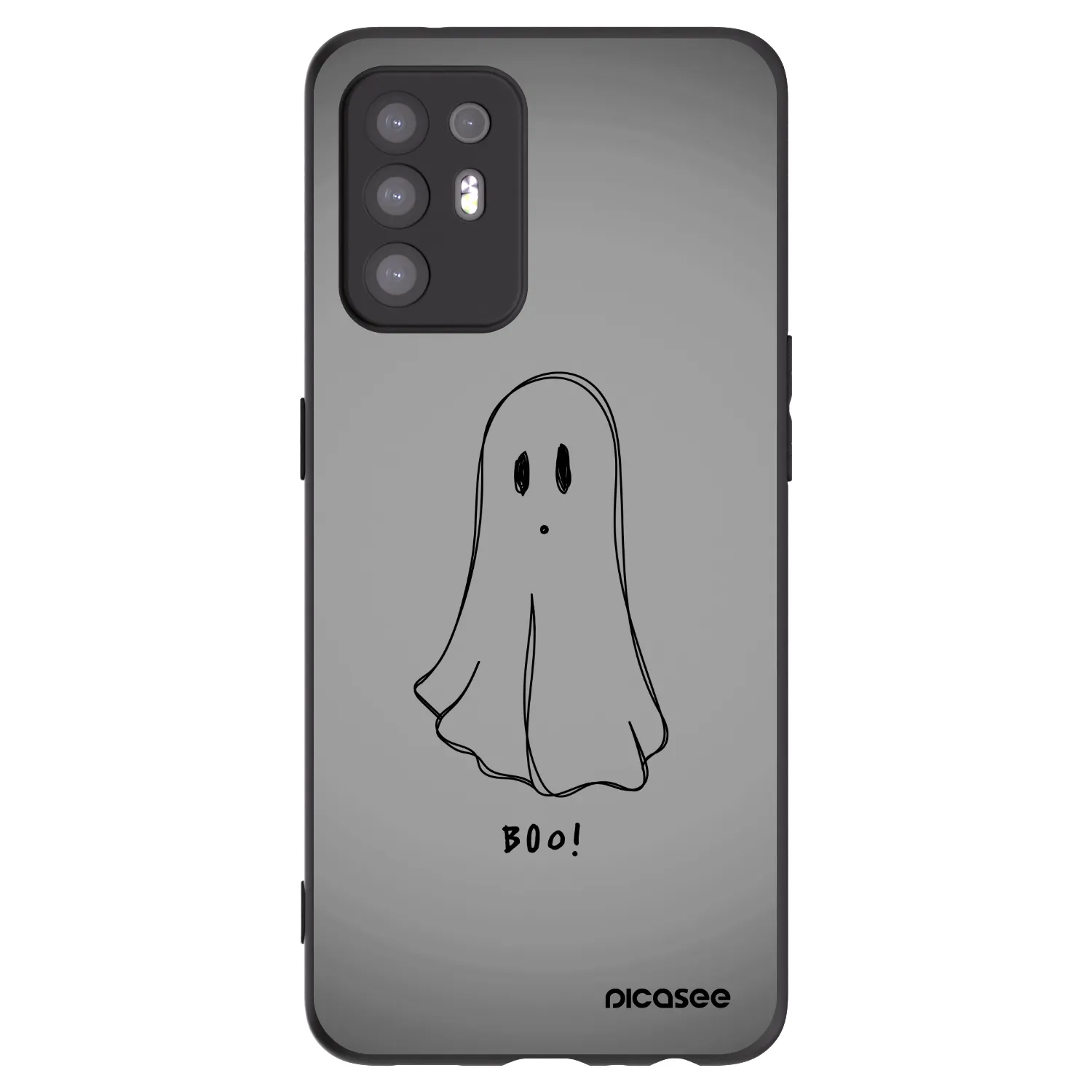 Picasee silikonový černý obal pro OPPO A94 5G - Ghost