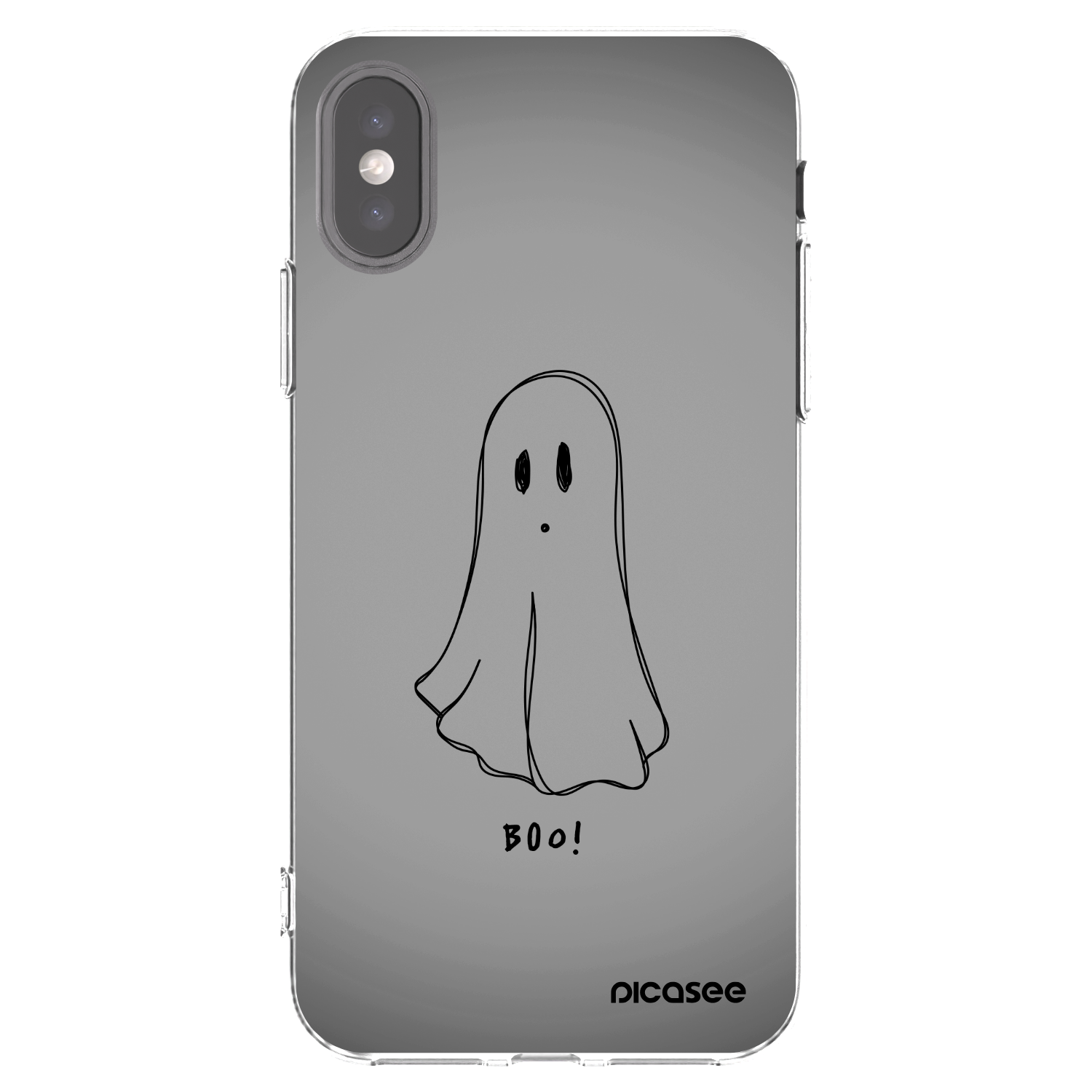 Picasee silikonový průhledný obal pro Apple iPhone X/XS - Ghost