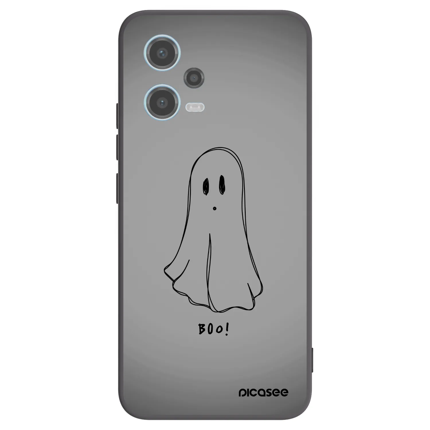 Picasee silikonový černý obal pro Xiaomi Redmi Note 12 5G - Ghost