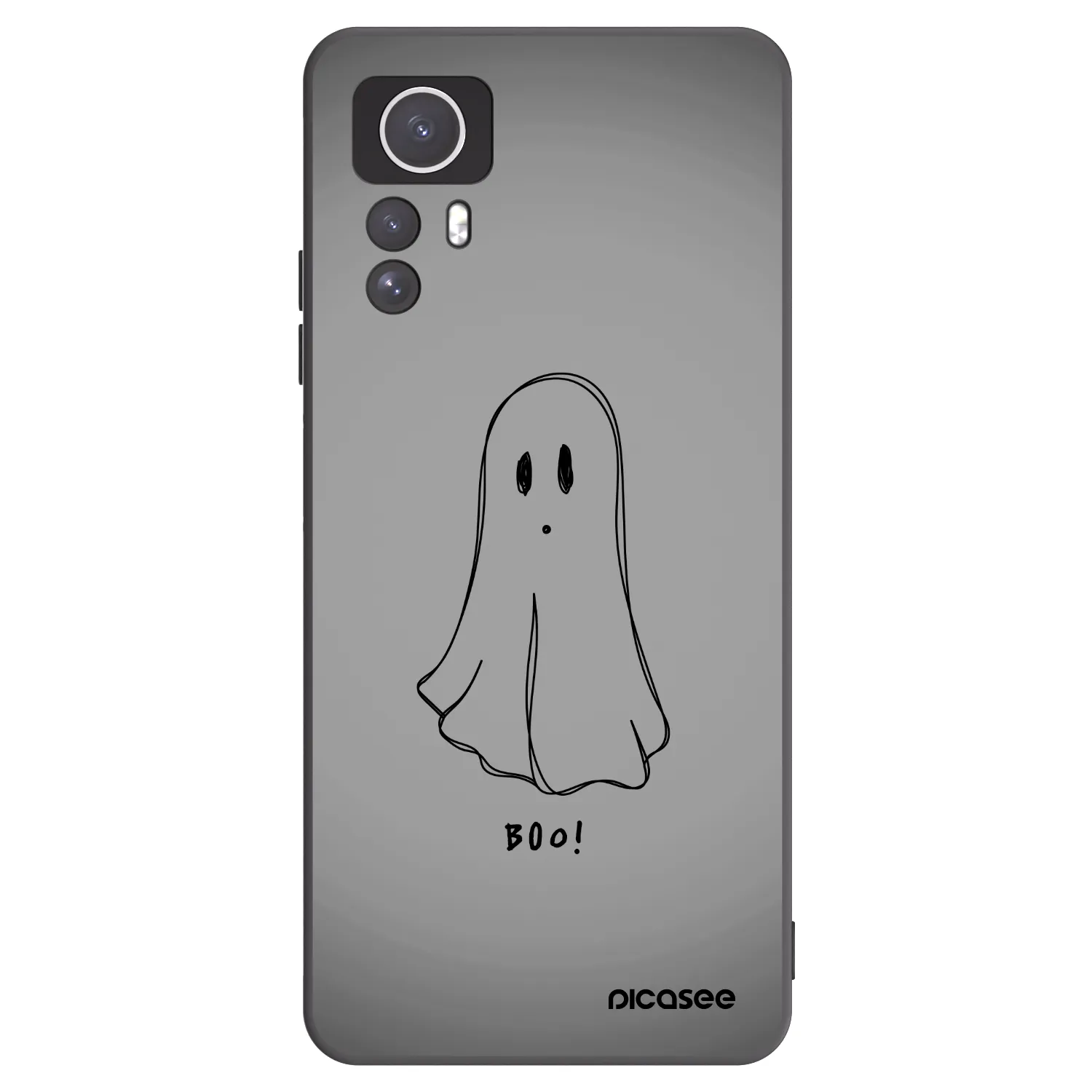 Picasee silikonový černý obal pro Xiaomi Redmi Note 12S - Ghost
