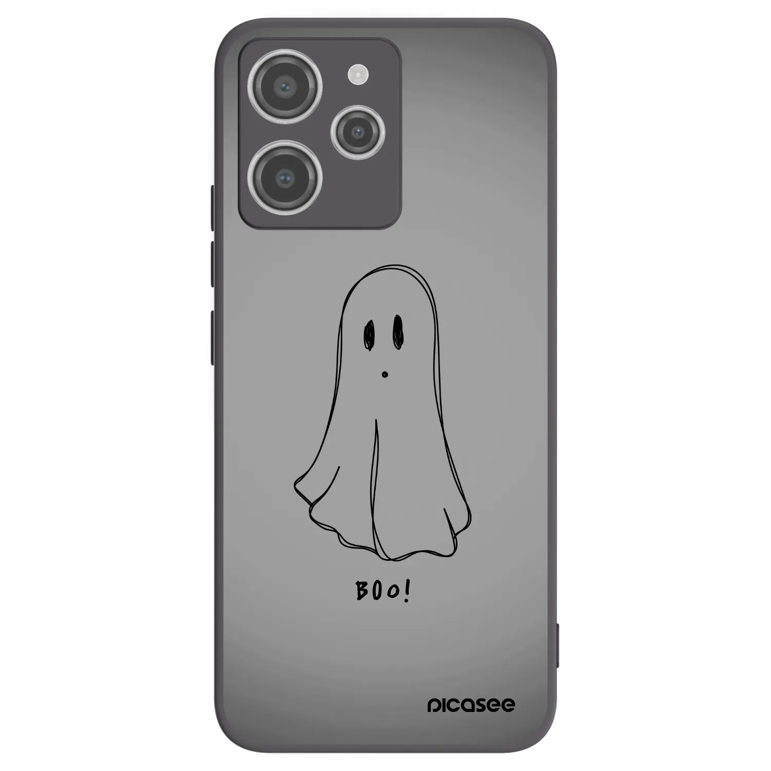 Picasee silikonový černý obal pro Xiaomi Redmi 12 4G - Ghost