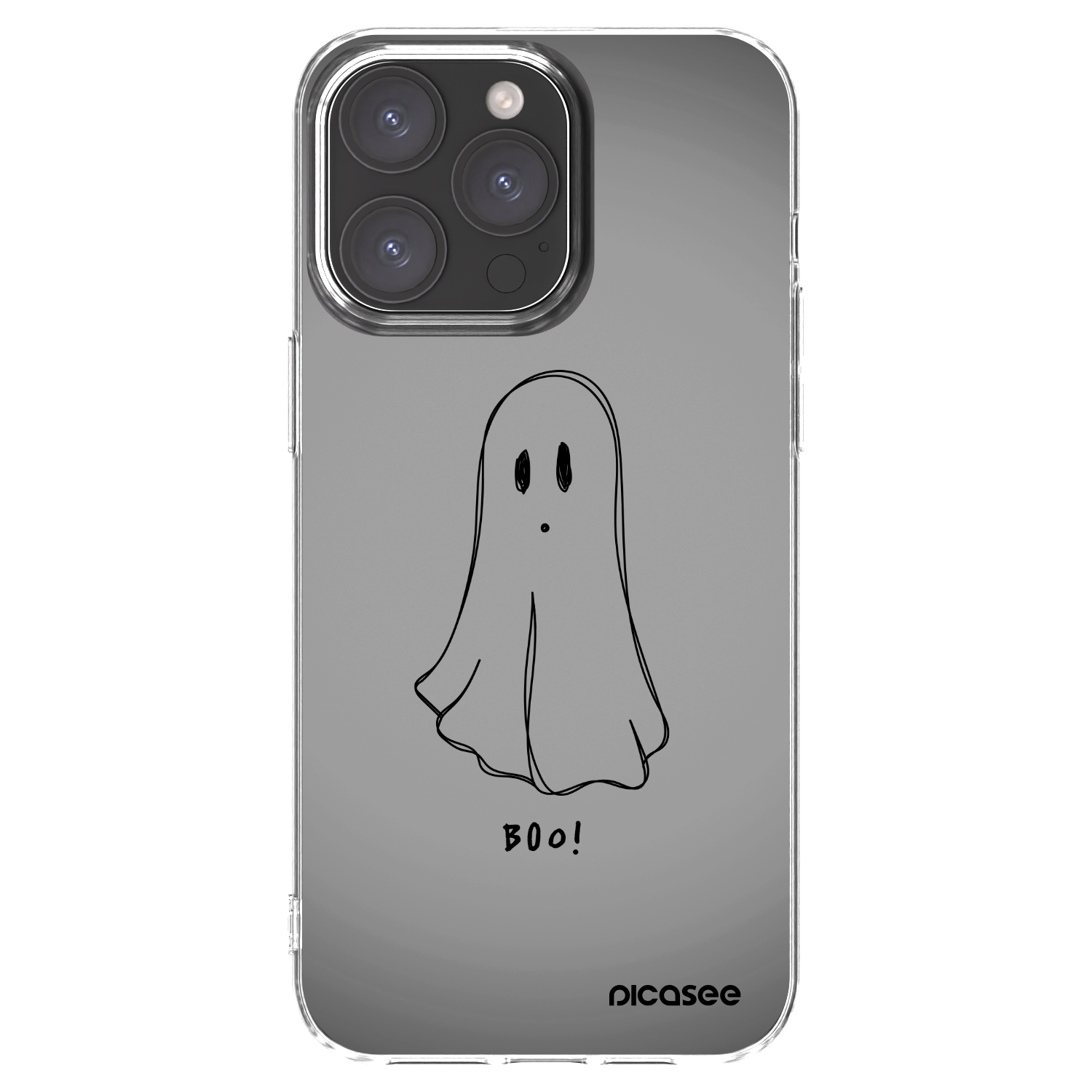 Picasee silikonový průhledný obal pro Apple iPhone 15 Pro Max - Ghost