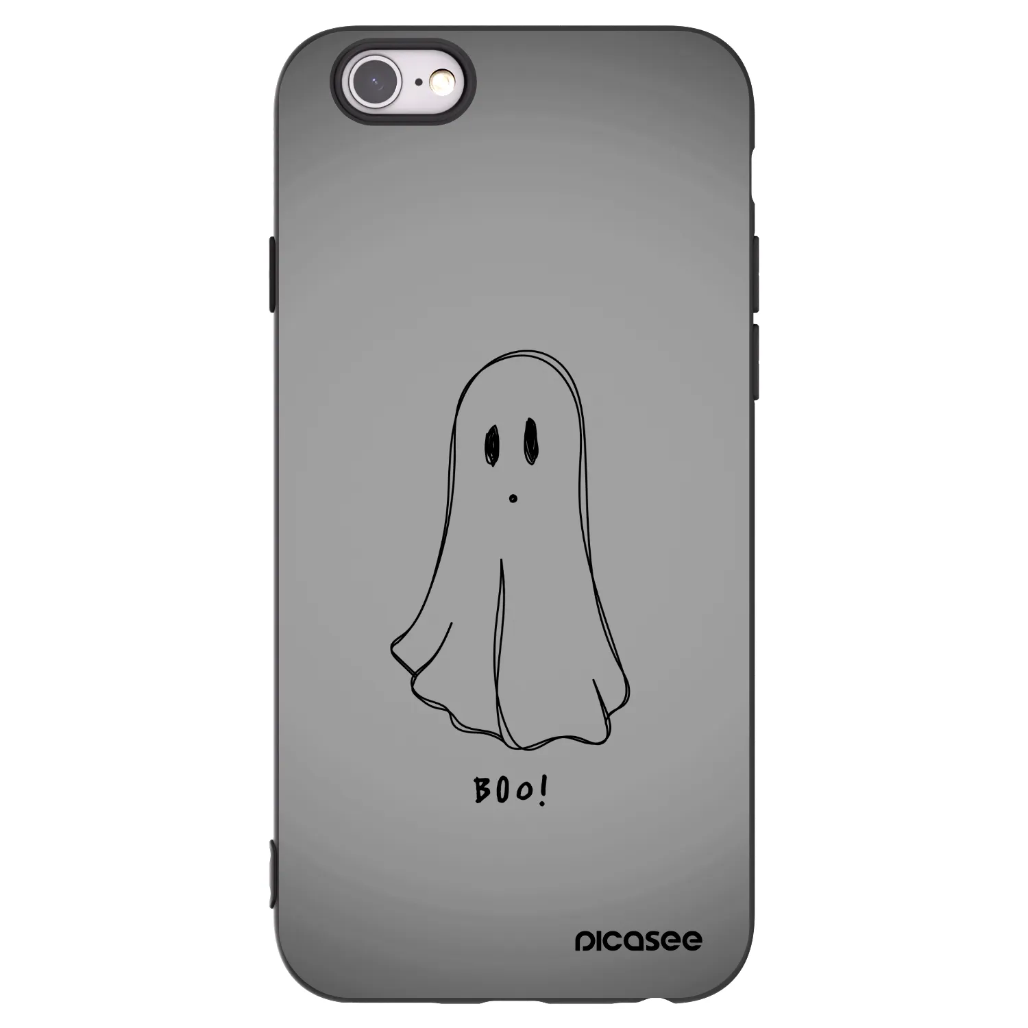 Picasee silikonový černý obal pro Apple iPhone 6/6S - Ghost