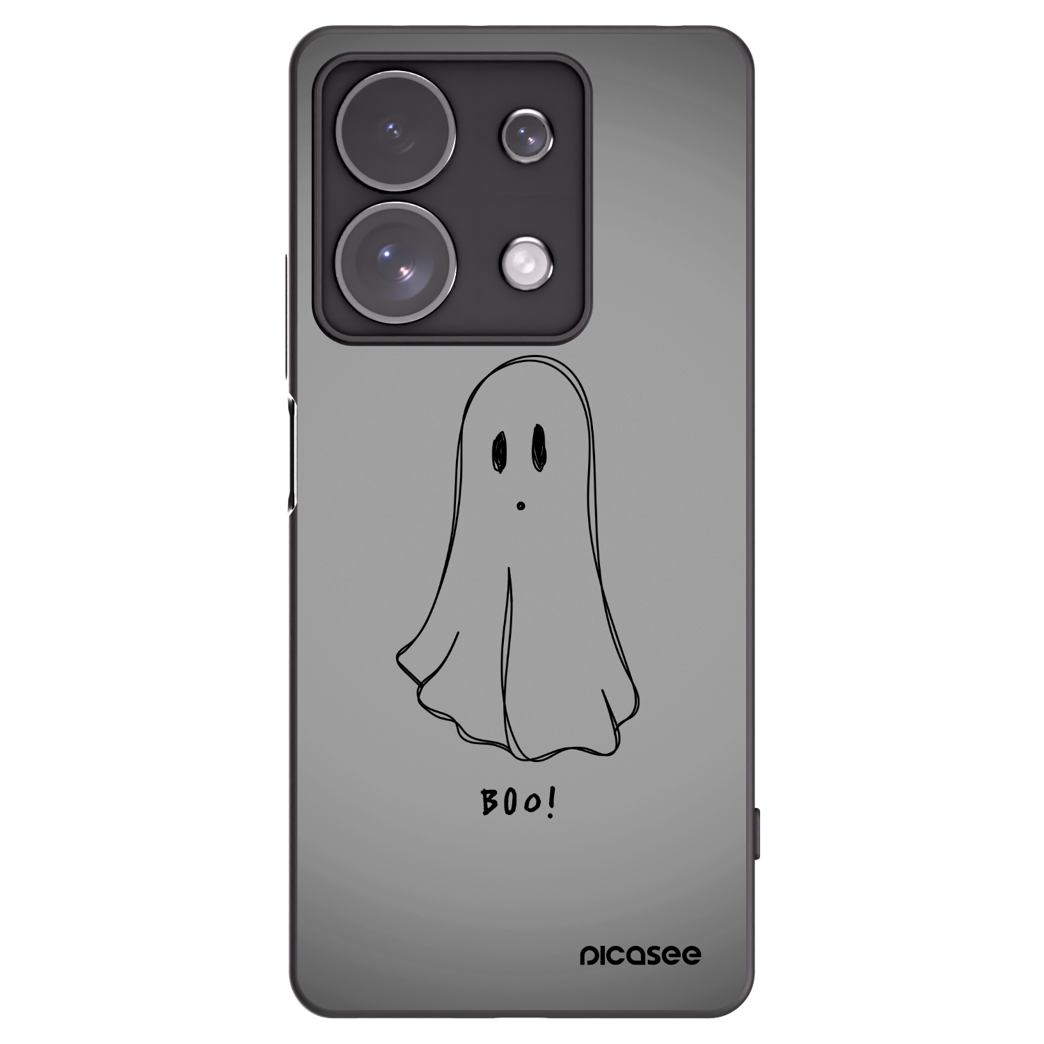 Picasee silikonový černý obal pro Xiaomi Redmi Note 13 Pro 4G - Ghost