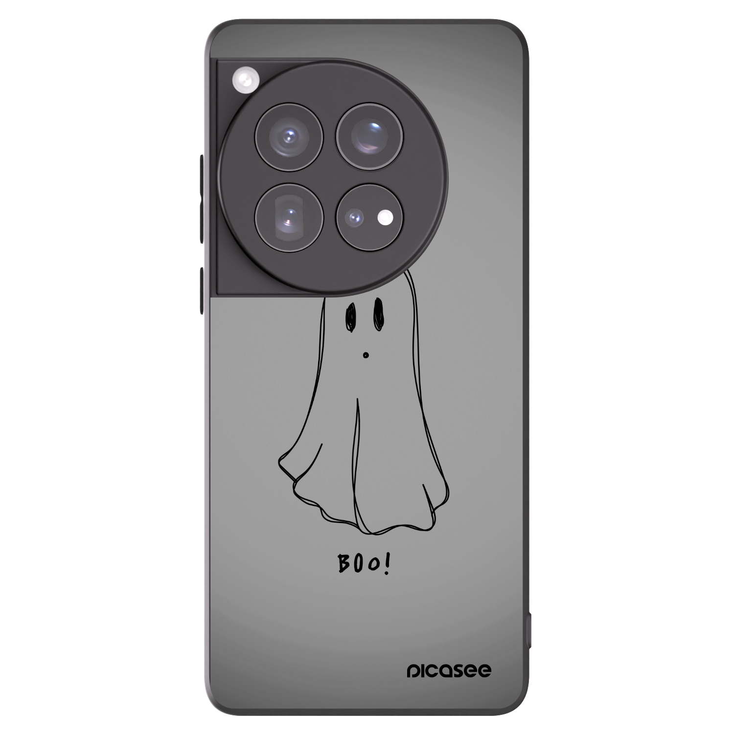 Picasee silikonový černý obal pro OnePlus 12 5G - Ghost