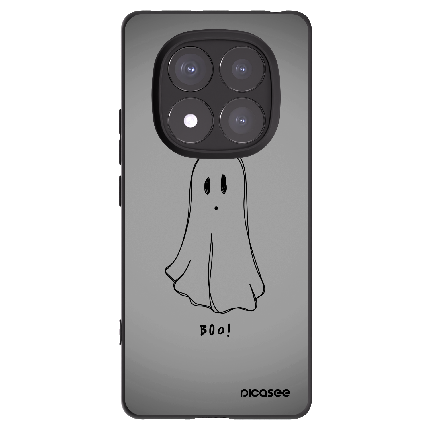 Picasee silikonový černý obal pro Xiaomi Redmi Note 14 Pro+ 5G - Ghost