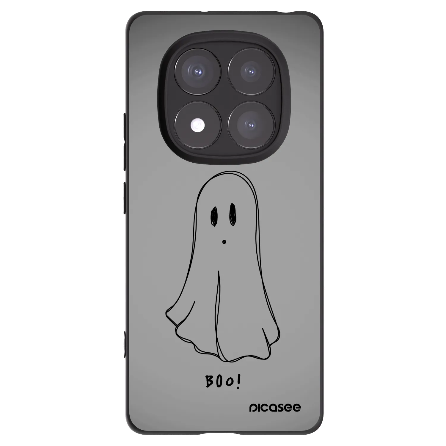 Picasee silikonový černý obal pro Xiaomi Redmi Note 14 Pro 5G - Ghost