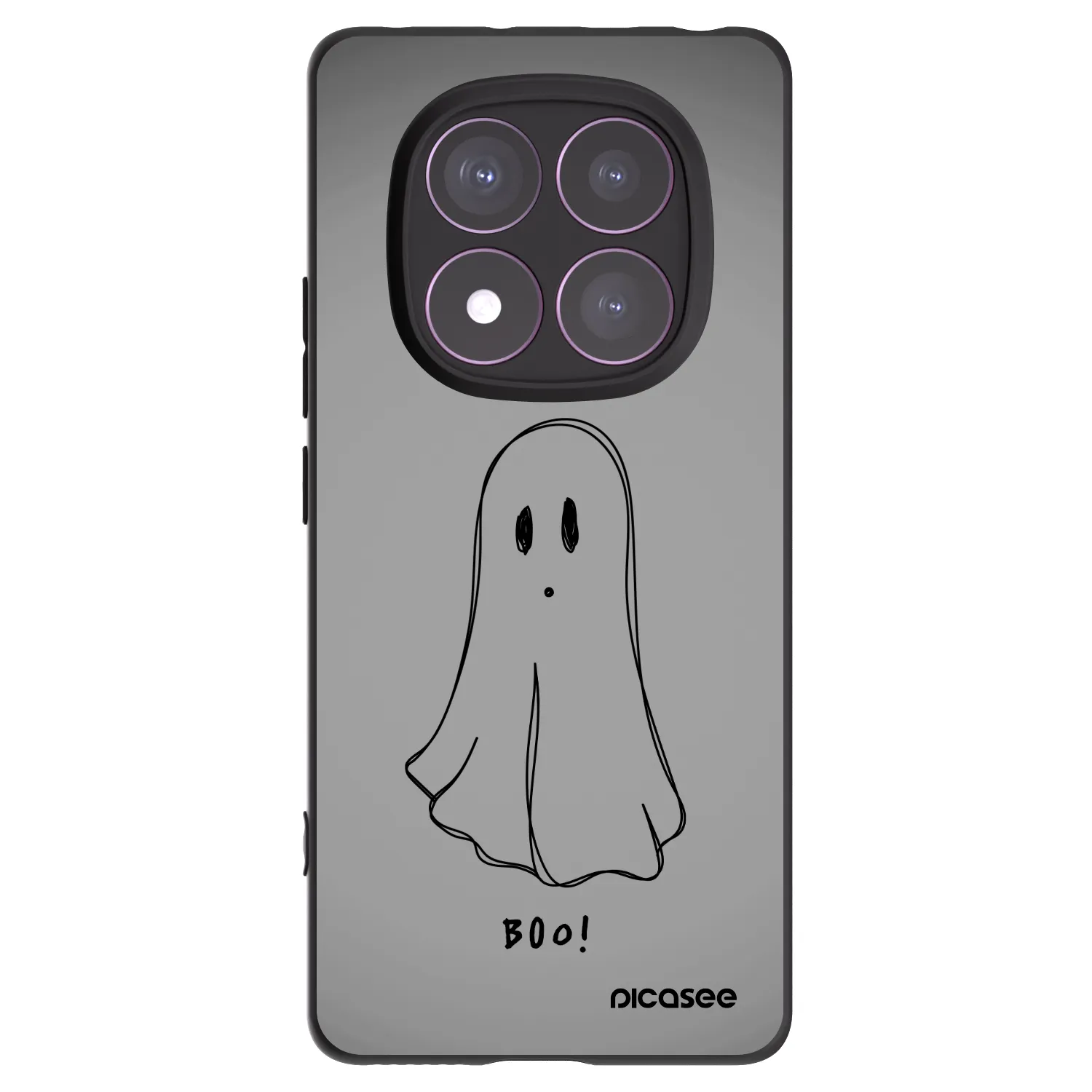 Picasee silikonový černý obal pro Xiaomi Redmi Note 14 Pro 4G - Ghost