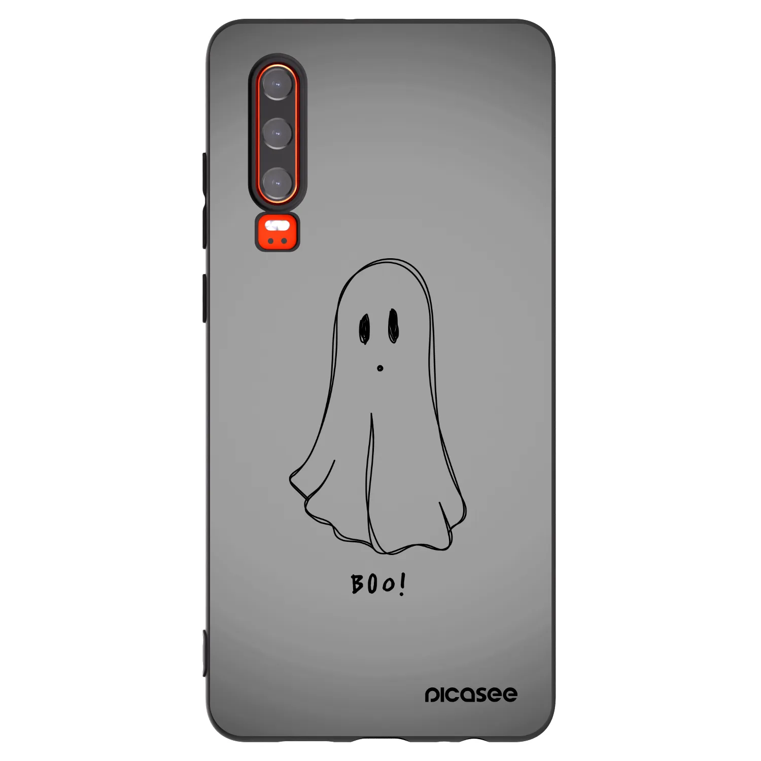 Picasee silikonový černý obal pro Huawei P30 - Ghost
