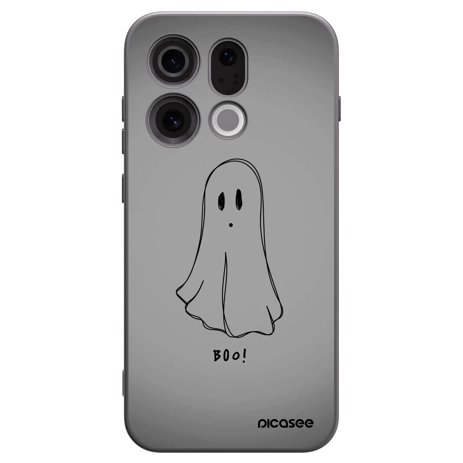 Picasee silikonový černý obal pro OPPO Find X9 - Ghost