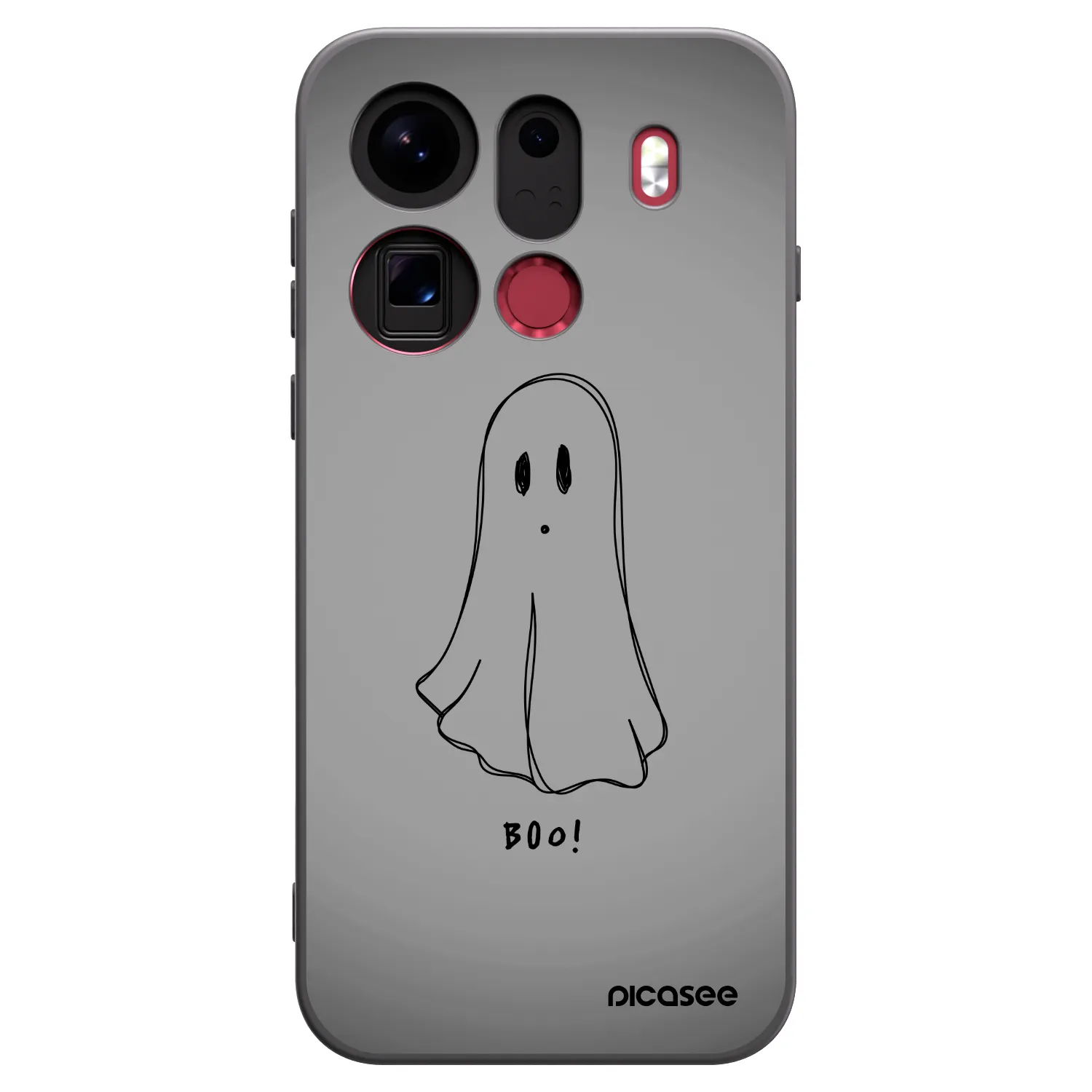 Picasee silikonový černý obal pro OPPO Find X9 Pro - Ghost