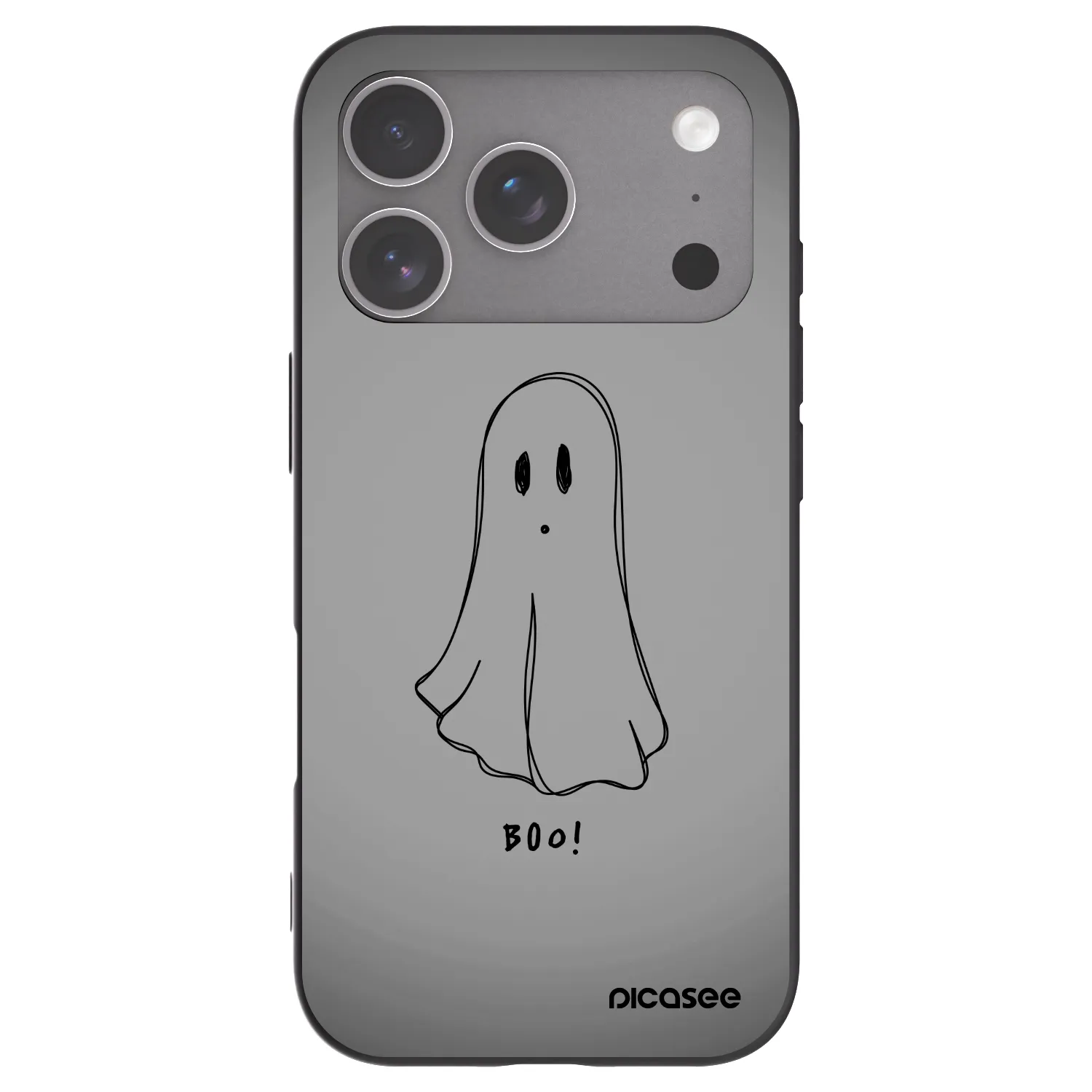 Picasee silikonový černý obal pro Apple iPhone 18 Pro - Ghost