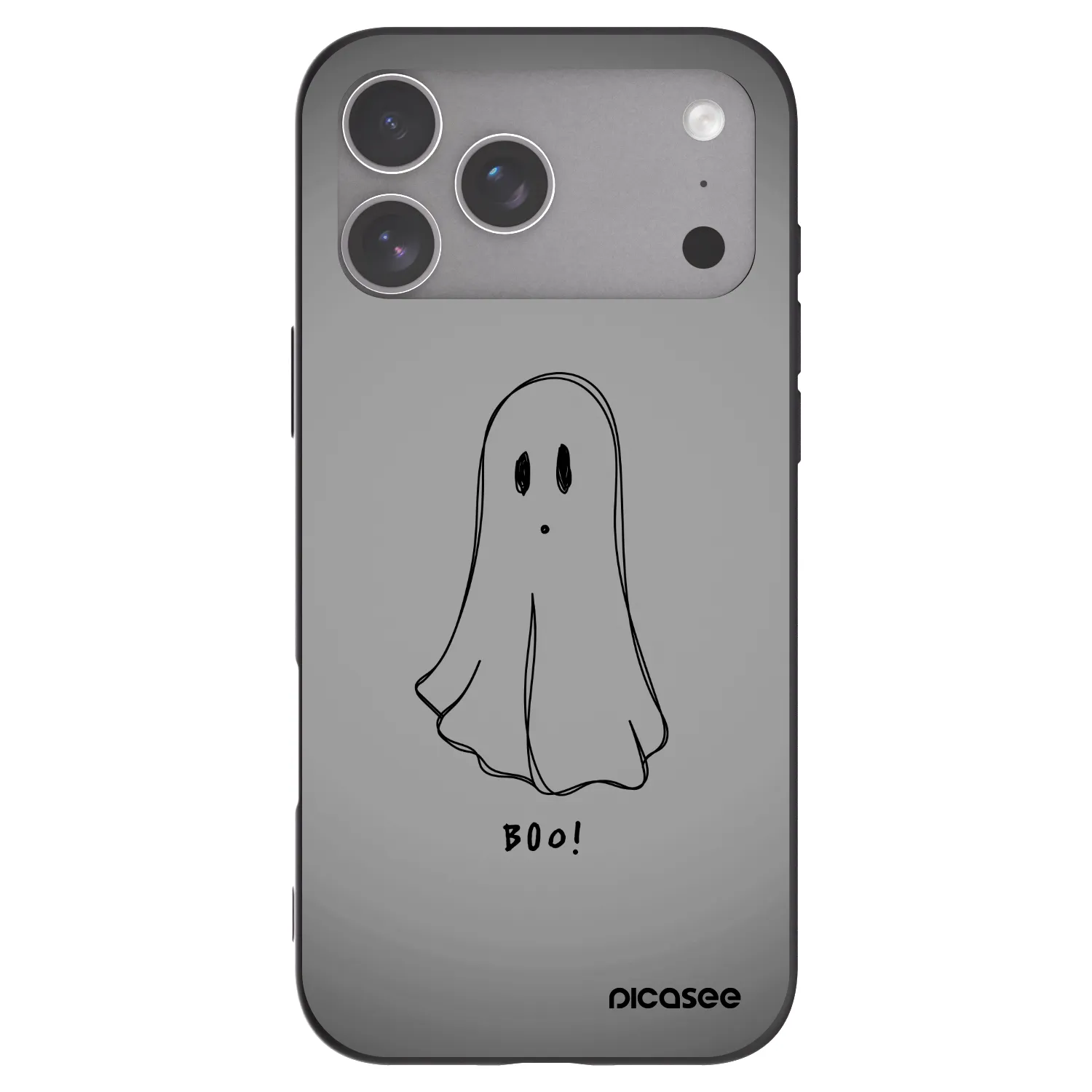 Picasee silikonový černý obal pro Apple iPhone 18 Pro Max - Ghost