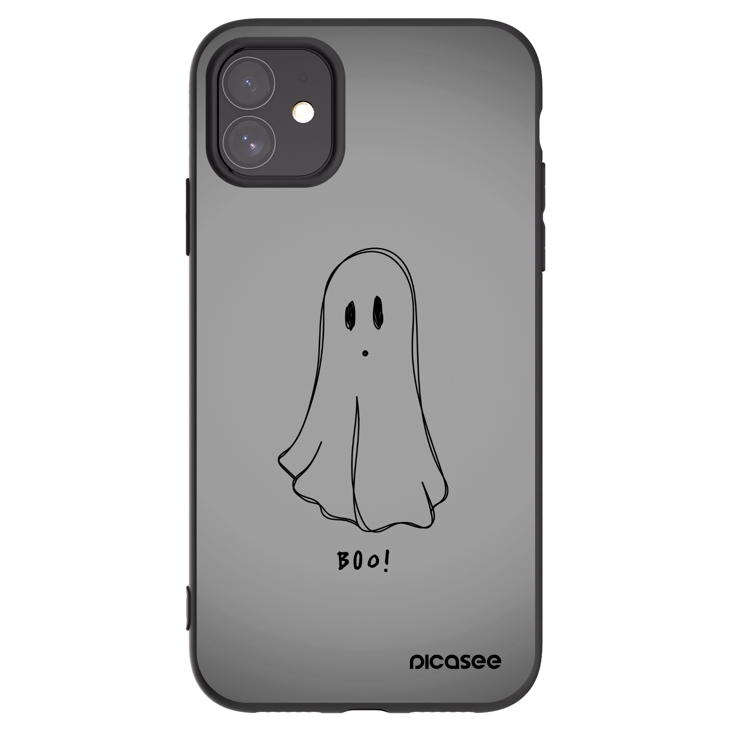 Picasee silikonový černý obal pro Apple iPhone 11 - Ghost