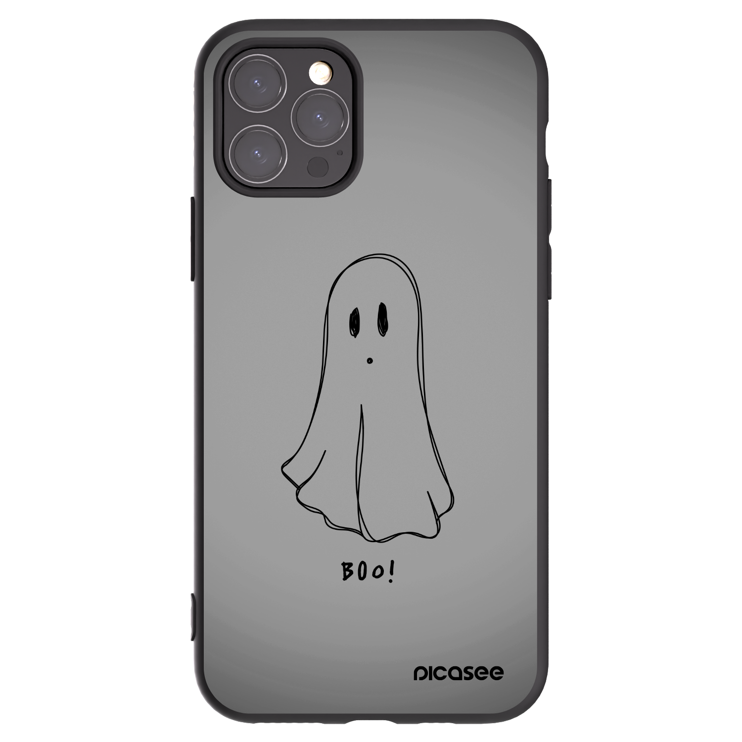 Picasee silikonový černý obal pro Apple iPhone 11 Pro - Ghost