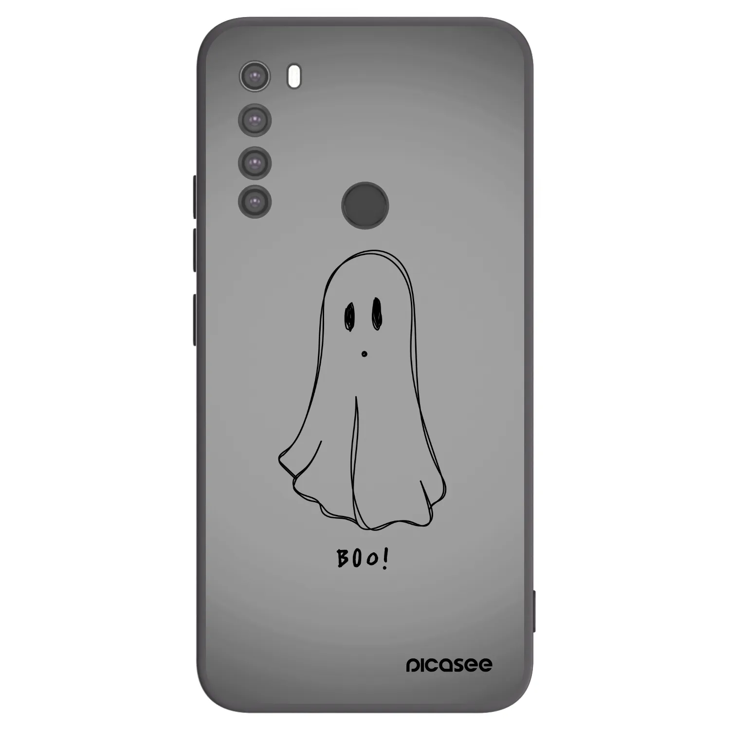 Picasee silikonový černý obal pro Xiaomi Redmi Note 8 - Ghost