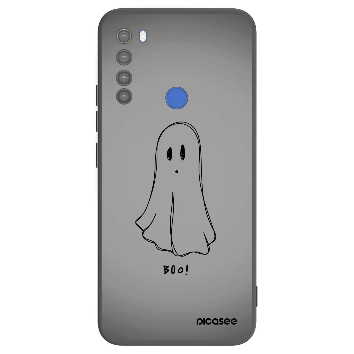 Picasee silikonový černý obal pro Xiaomi Redmi Note 8T - Ghost