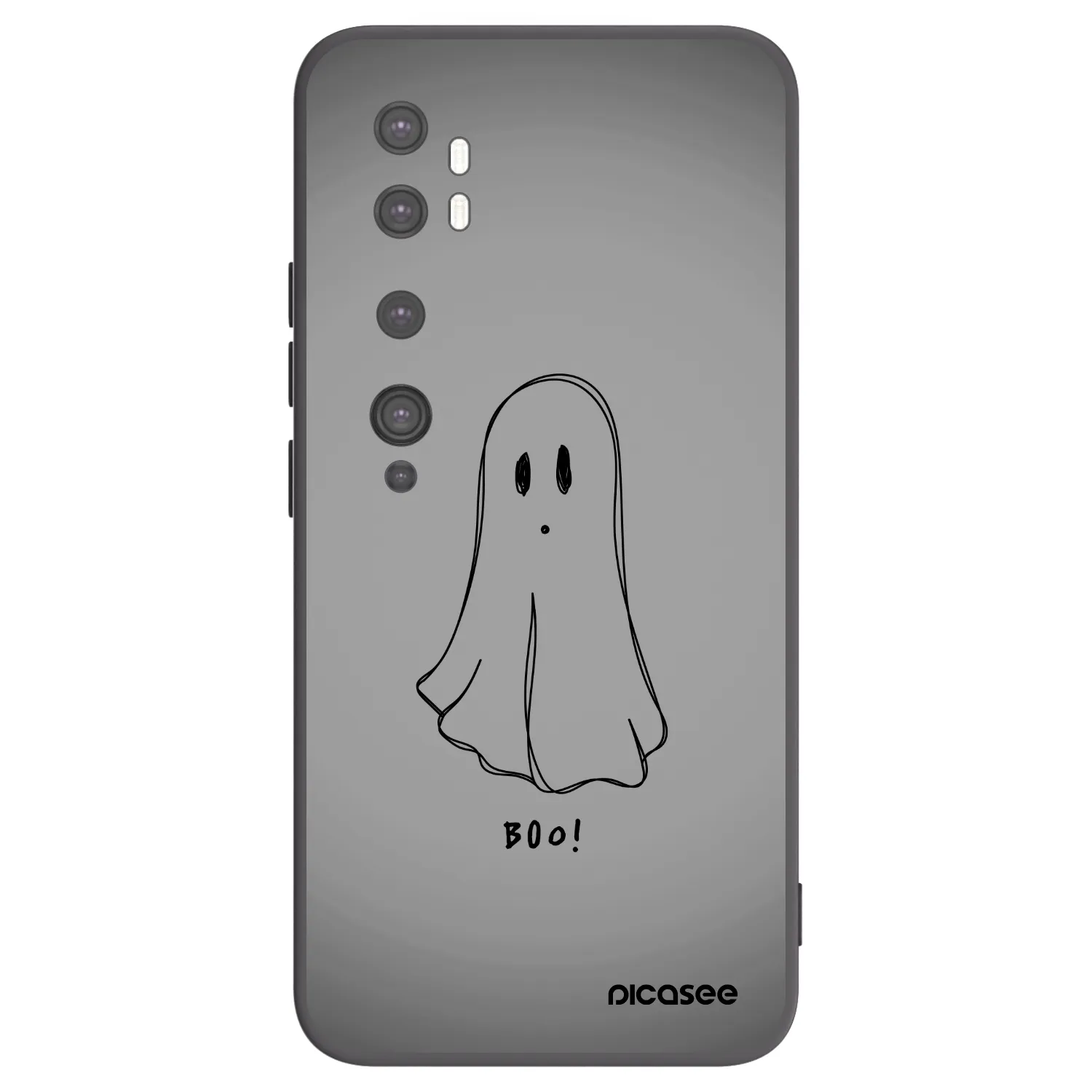 Picasee silikonový černý obal pro Xiaomi Mi Note 10 (Pro) - Ghost