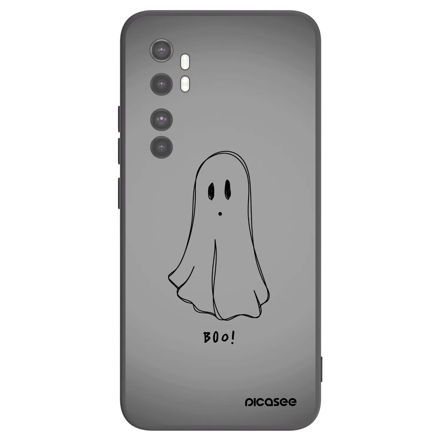 Picasee silikonový černý obal pro Xiaomi Mi Note 10 Lite - Ghost