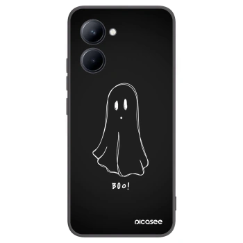 Picasee silikonový černý obal pro Realme C33 (2023) - Ghost 2