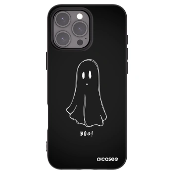 Picasee silikonový černý obal pro Apple iPhone 16 Pro Max - Ghost 2