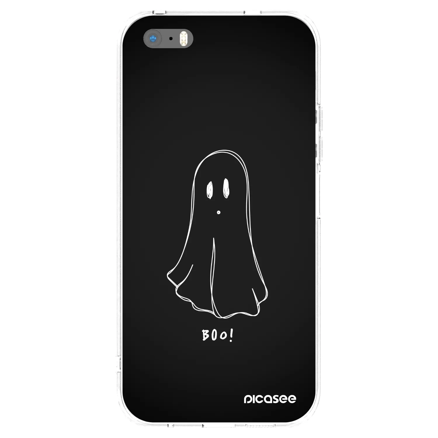 Picasee silikonový průhledný obal pro Apple iPhone 5/5S/SE - Ghost 2