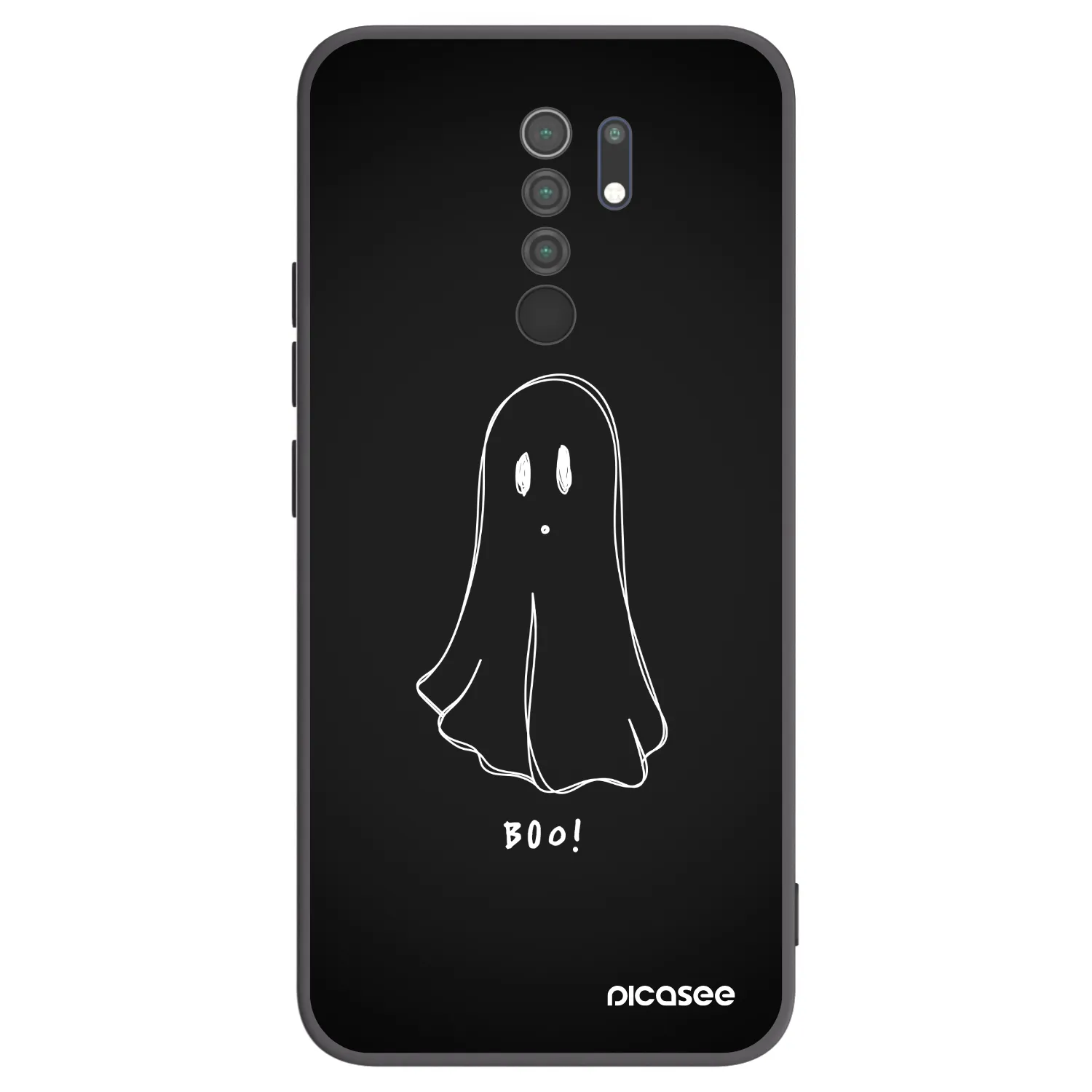 Picasee silikonový černý obal pro Xiaomi Redmi 9 - Ghost 2