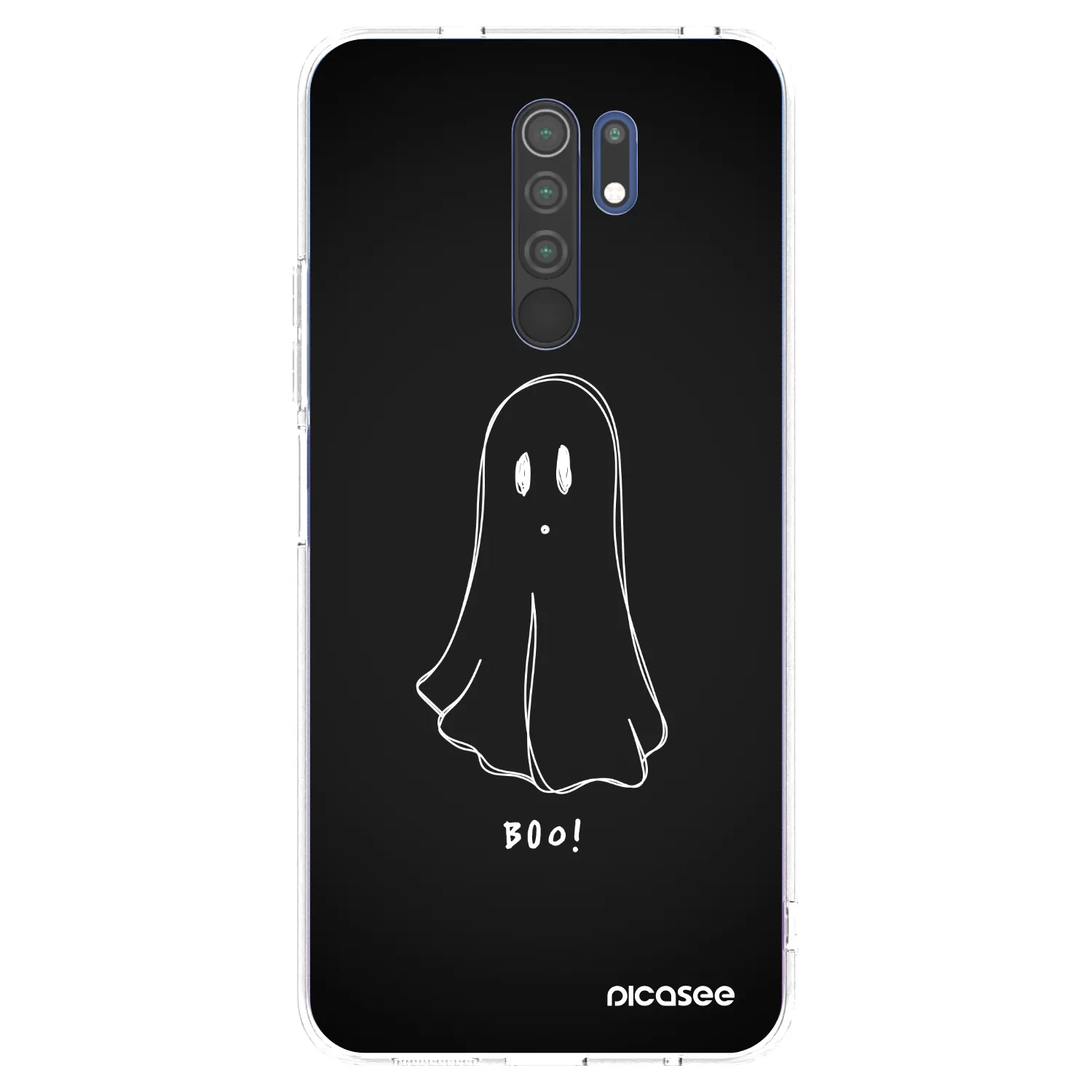 Picasee silikonový průhledný obal pro Xiaomi Redmi 9 - Ghost 2