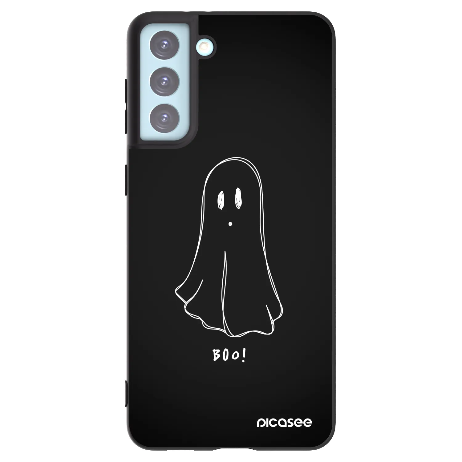 Picasee silikonový černý obal pro Samsung Galaxy S21+ 5G G996F - Ghost 2