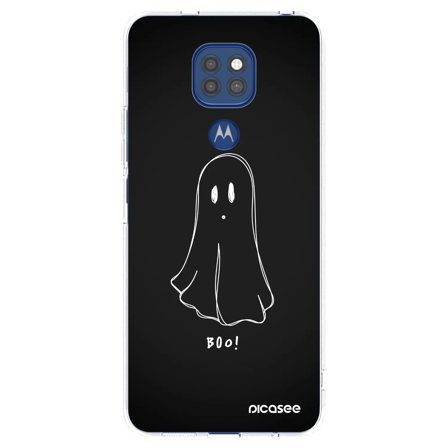 Picasee silikonový průhledný obal pro Motorola Moto G9 Play - Ghost 2