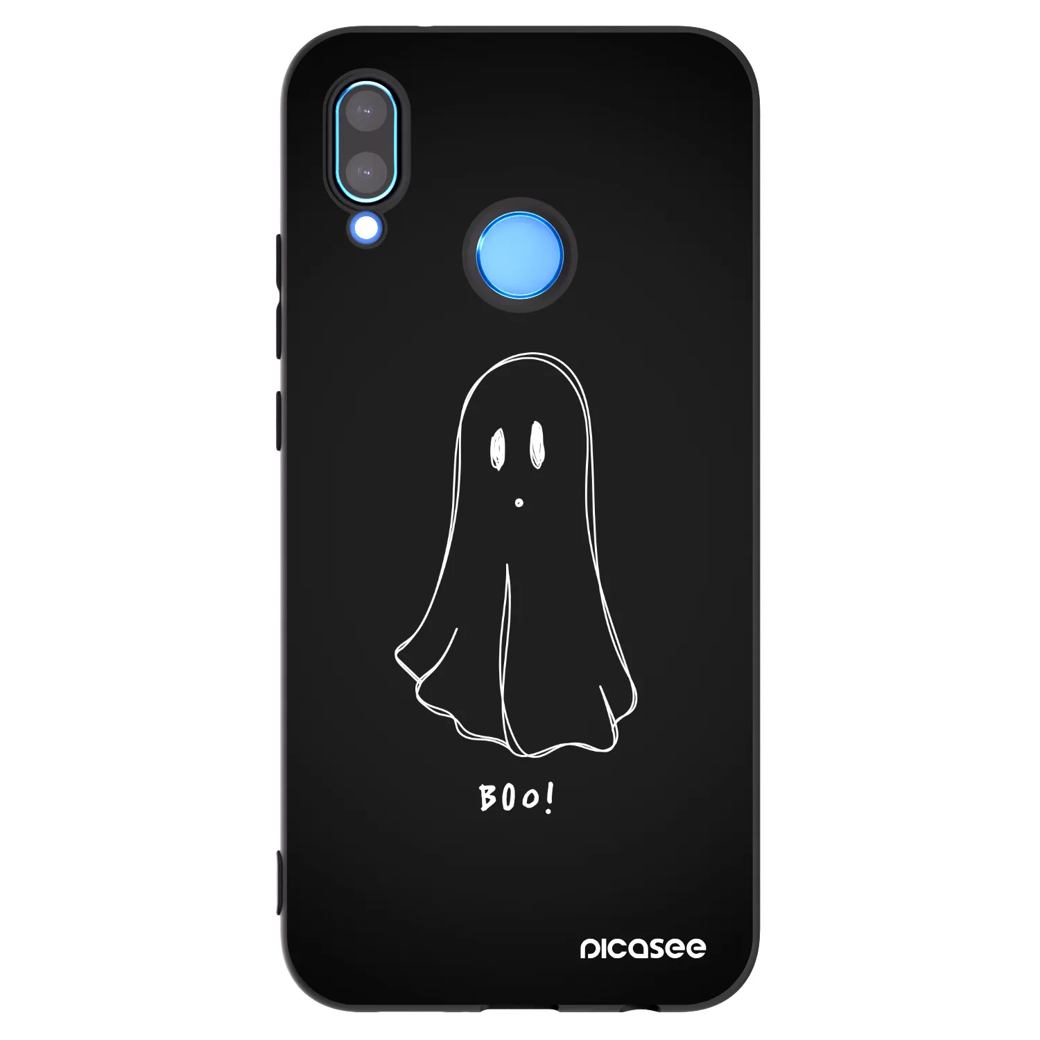 Picasee silikonový černý obal pro Huawei P20 Lite - Ghost 2