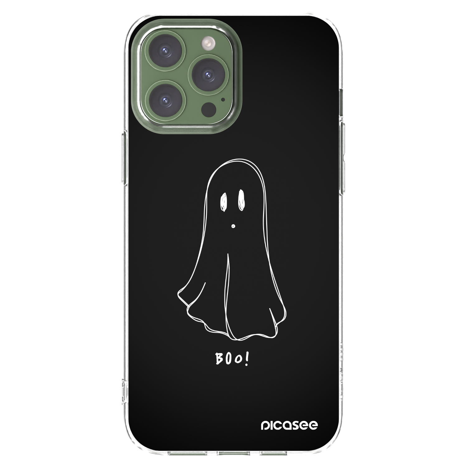 Picasee silikonový průhledný obal pro Apple iPhone 13 Pro Max - Ghost 2