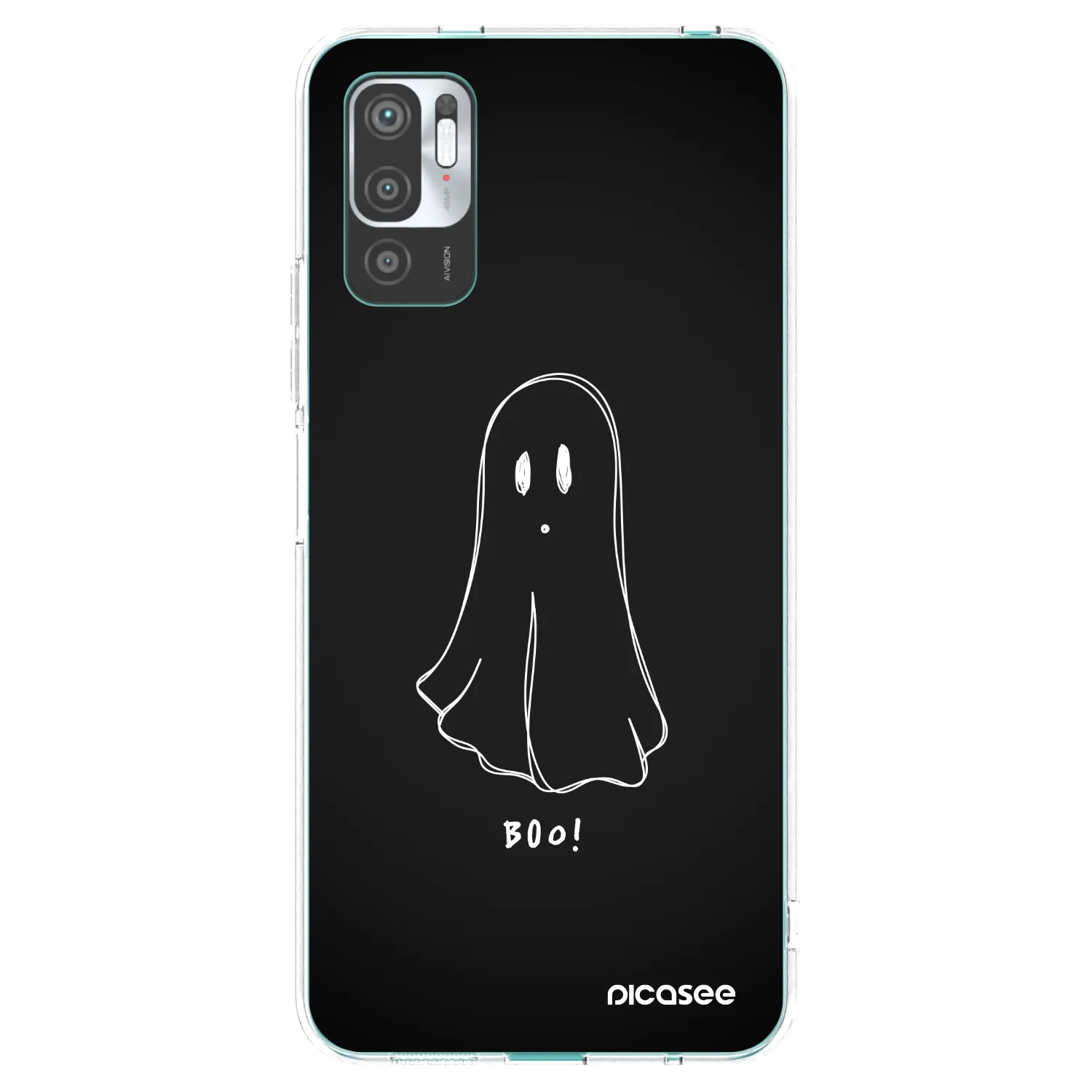 Picasee silikonový průhledný obal pro Xiaomi Redmi Note 10 5G - Ghost 2