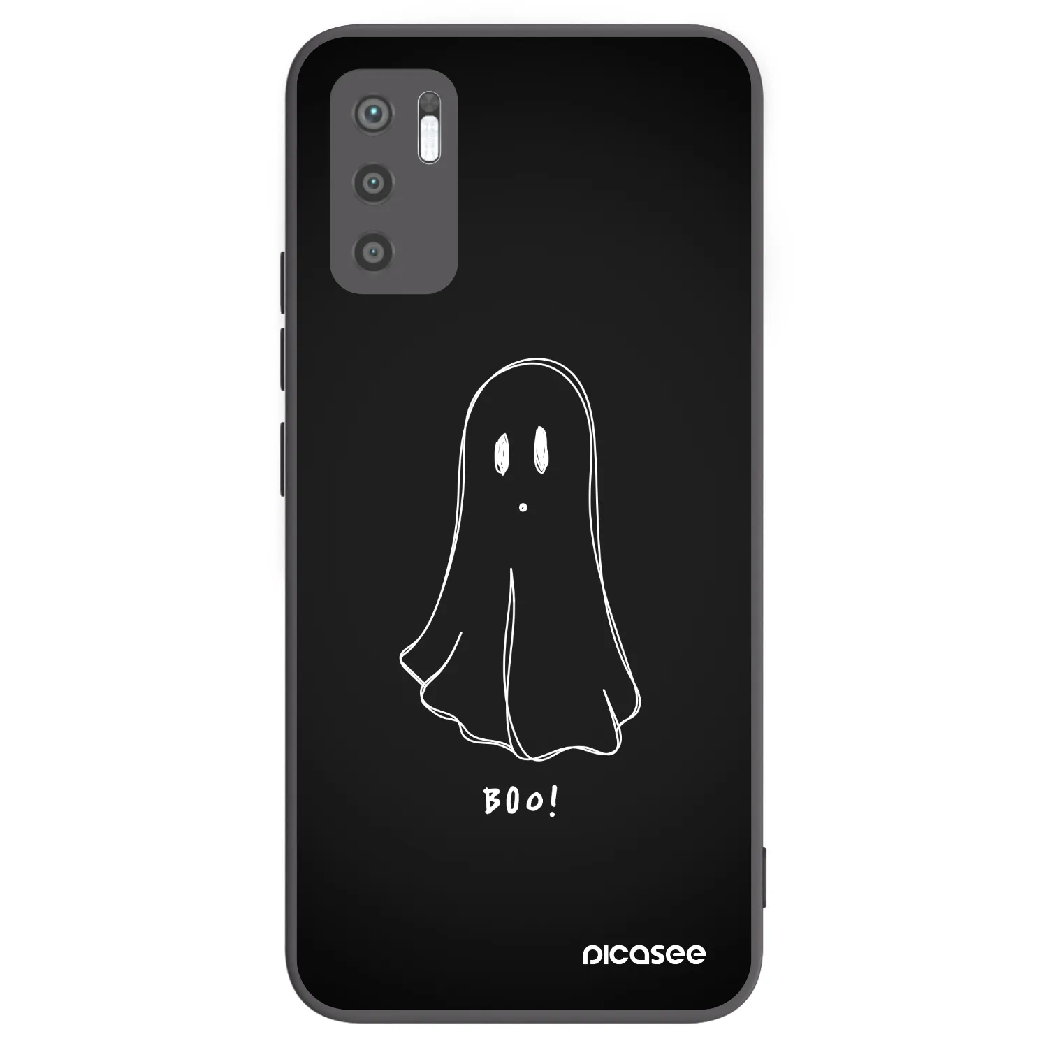 Picasee silikonový černý obal pro Xiaomi Redmi Note 10 5G - Ghost 2