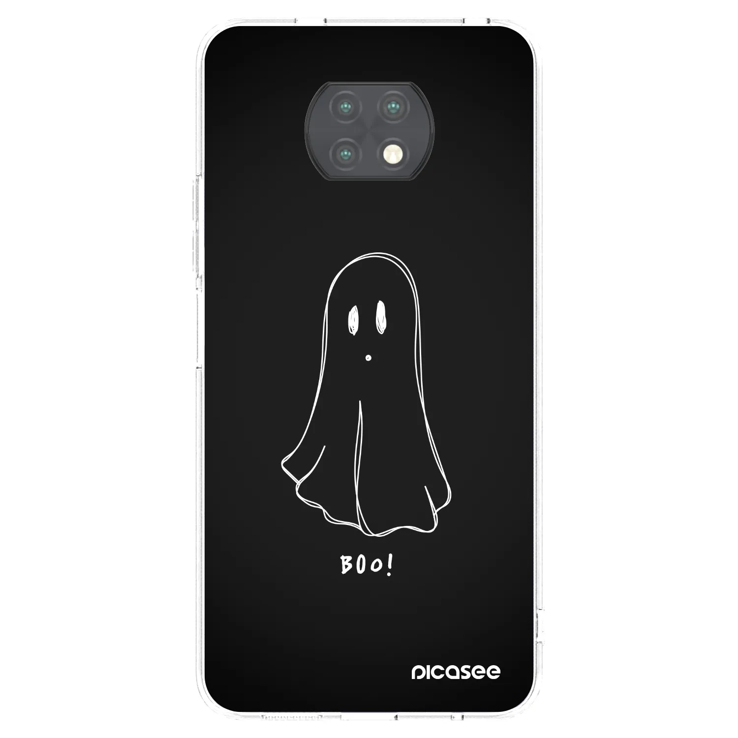 Picasee silikonový průhledný obal pro Xiaomi Redmi Note 9T - Ghost 2