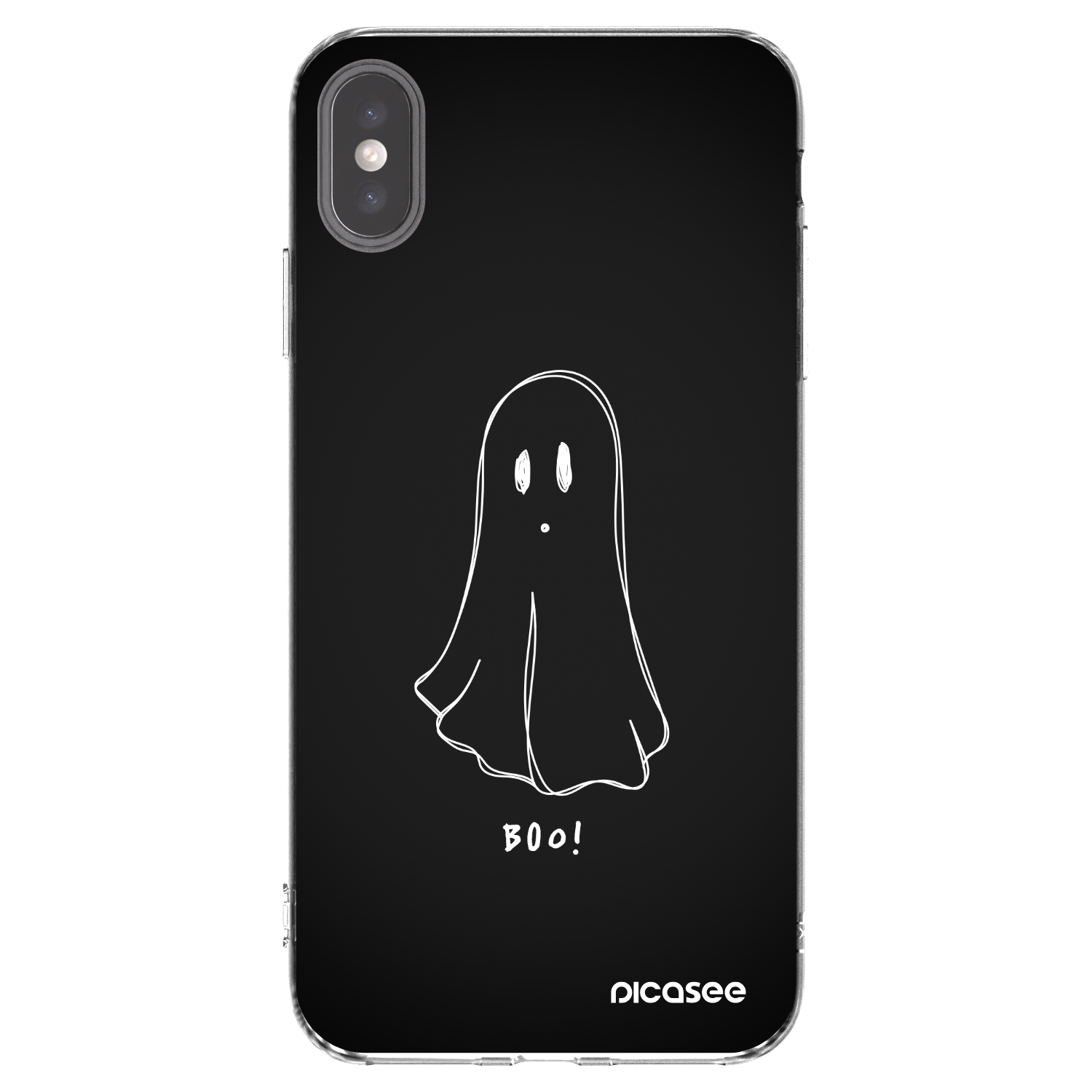 Picasee silikonový průhledný obal pro Apple iPhone XS Max - Ghost 2