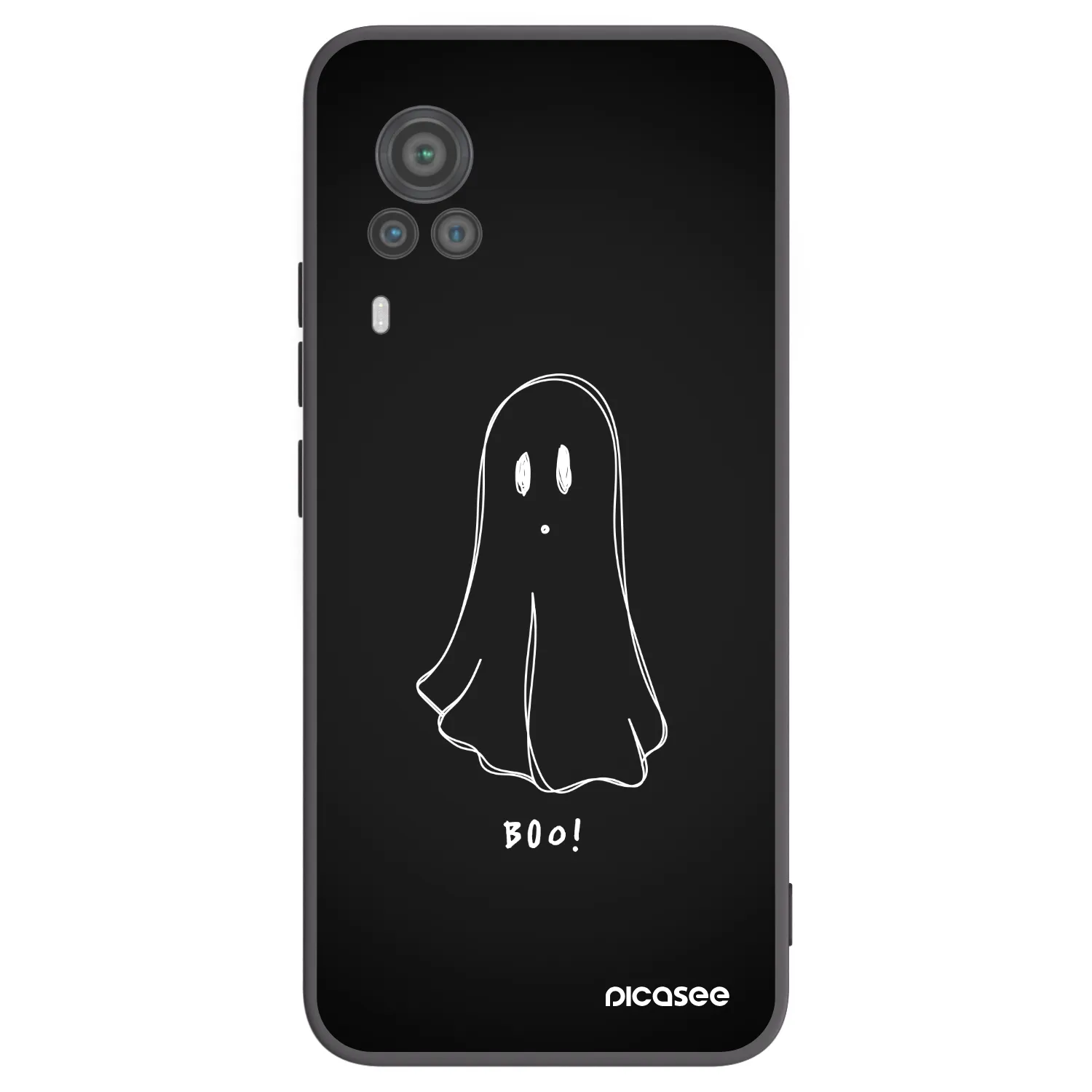 Picasee silikonový černý obal pro Vivo X60 Pro 5G - Ghost 2