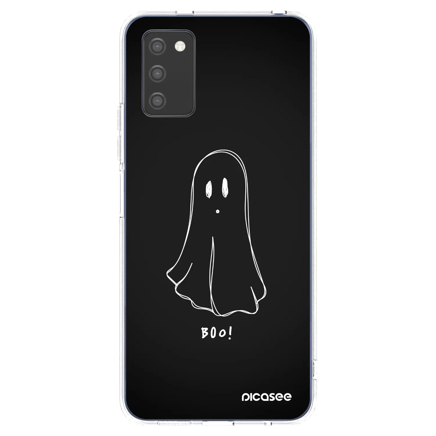 Picasee silikonový průhledný obal pro Samsung Galaxy A03s A037G - Ghost 2