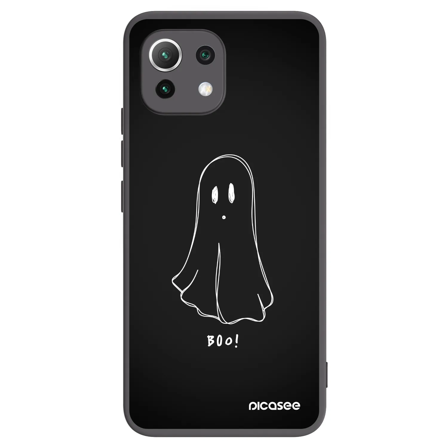 Picasee silikonový černý obal pro Xiaomi 11 Lite 5G NE - Ghost 2