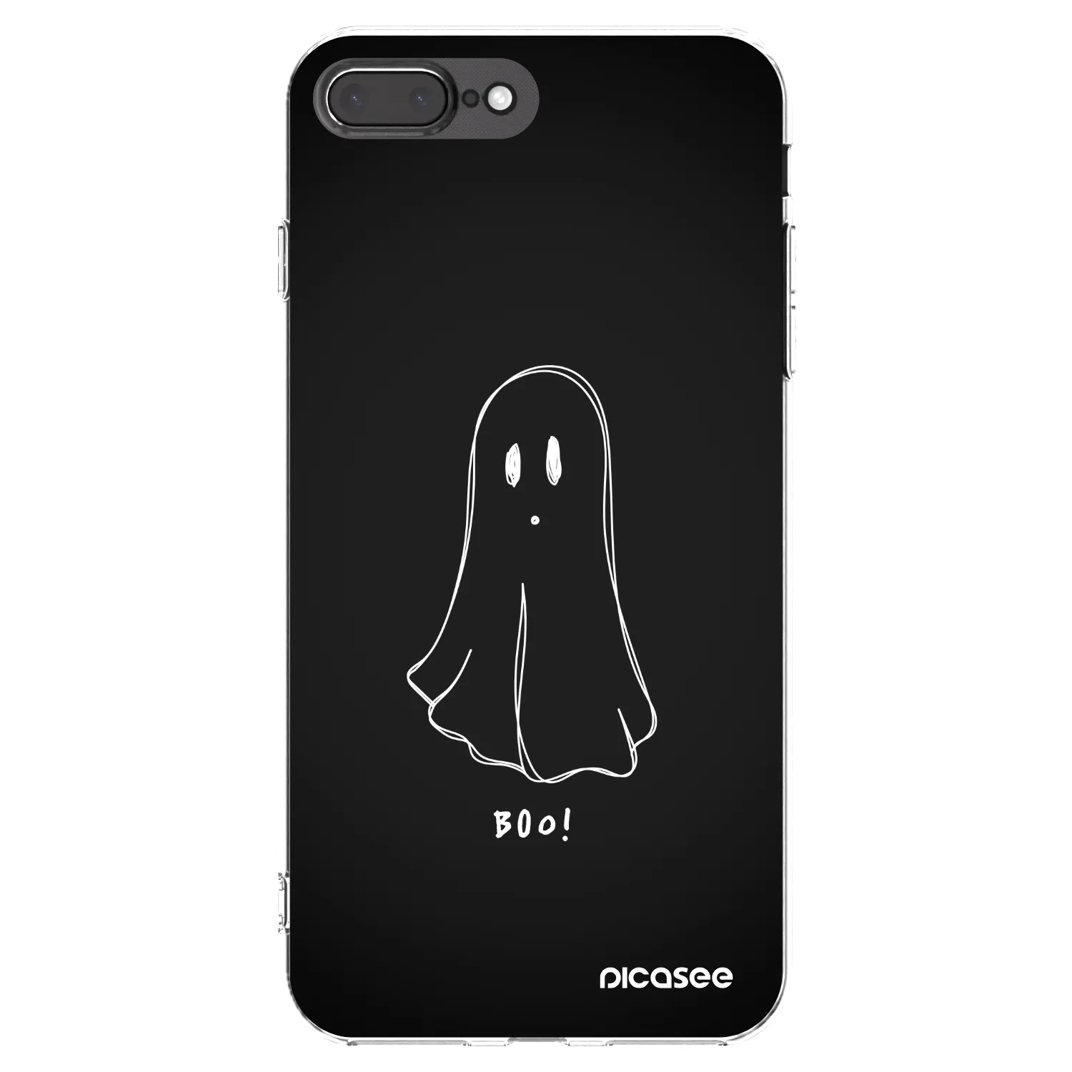 Picasee silikonový průhledný obal pro Apple iPhone 7 Plus - Ghost 2
