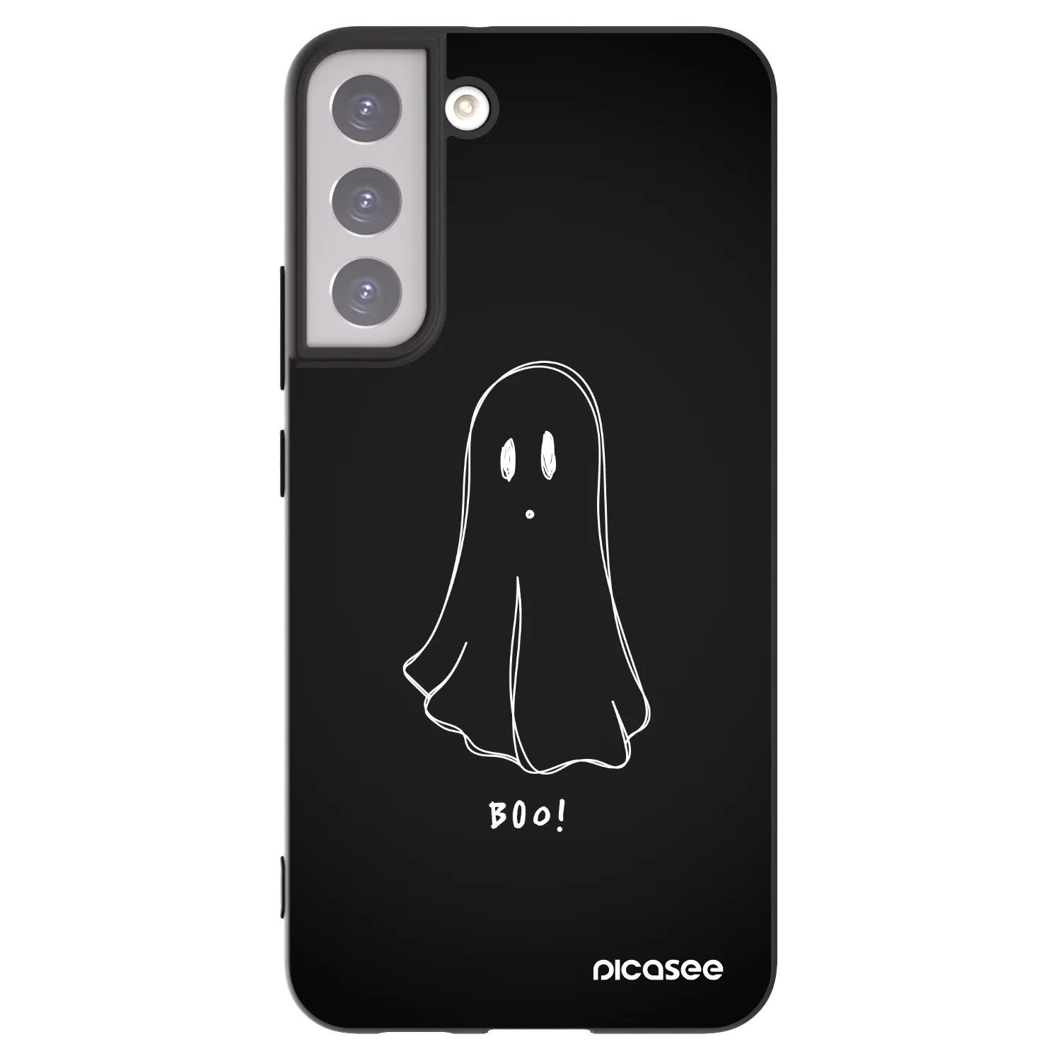 Picasee silikonový černý obal pro Samsung Galaxy S22+ 5G - Ghost 2
