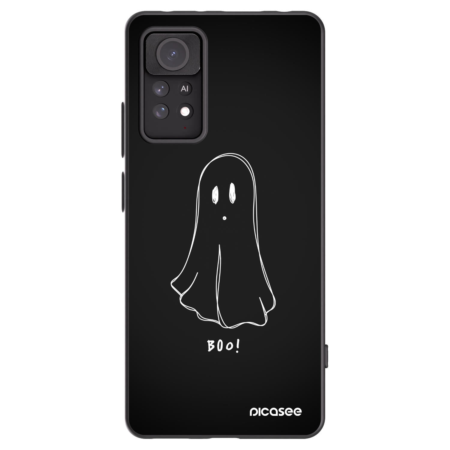 Picasee silikonový černý obal pro Xiaomi Redmi Note 11 Pro 5G - Ghost 2