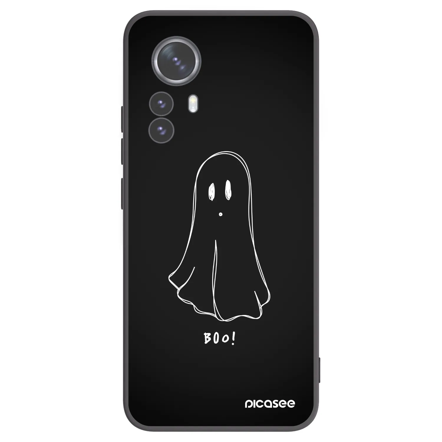 Picasee silikonový černý obal pro Xiaomi 12 Pro - Ghost 2