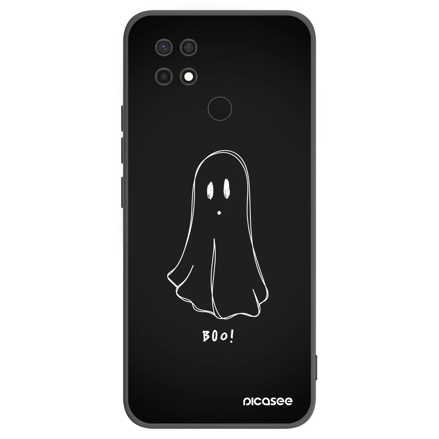 Picasee silikonový černý obal pro Xiaomi Redmi 10C - Ghost 2