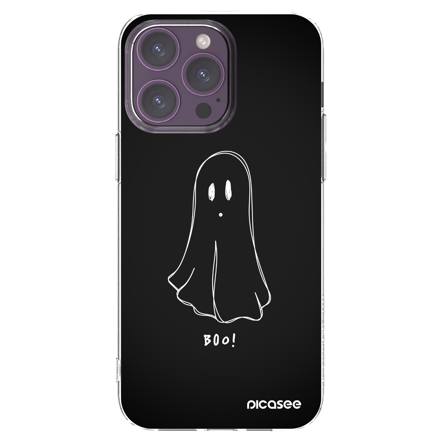 Picasee silikonový průhledný obal pro Apple iPhone 14 Pro Max - Ghost 2